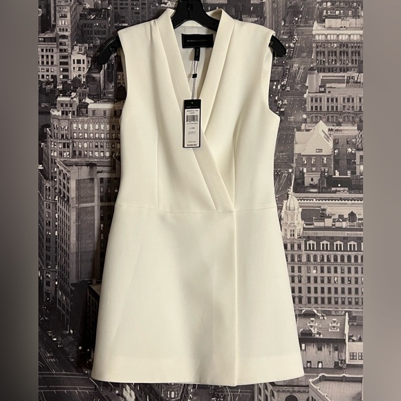 BCBGMaxAzria Dresses & Skirts - BCBGMaxAzria Caryn Wrap Dress in Off-White
